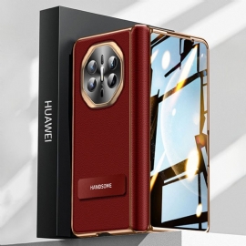 Deksel Til Huawei Mate X6 Teksturert Kunstskinn Med Skjermbeskytter