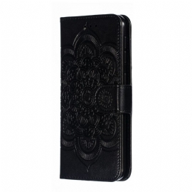 Etui Til Samsung Galaxy A20e Folio Deksel Med Mandala-rem