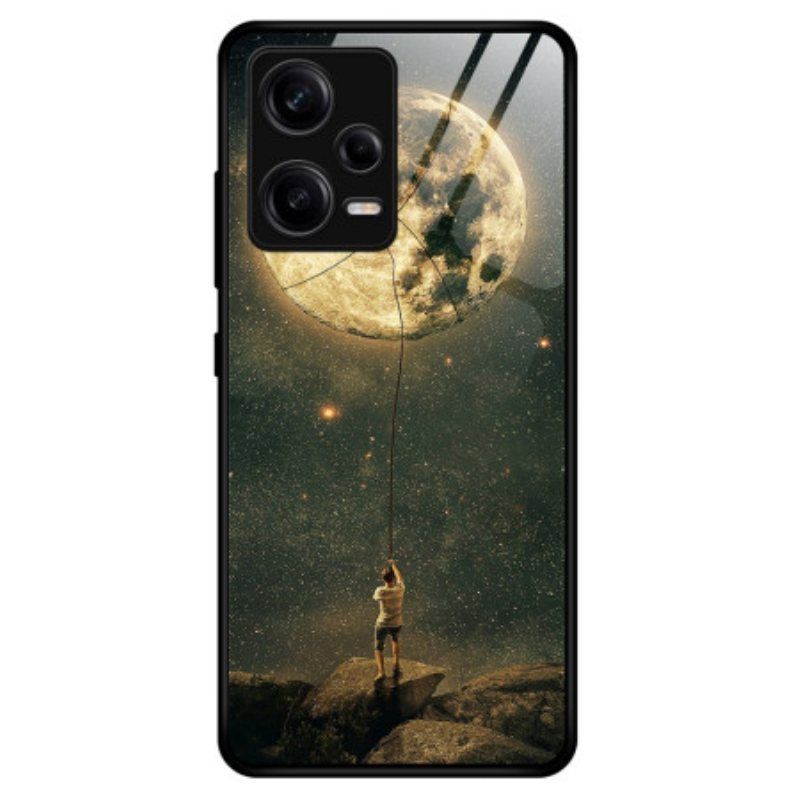 Deksel Til Poco X5 Pro 5G Moon Man Herdet Glass