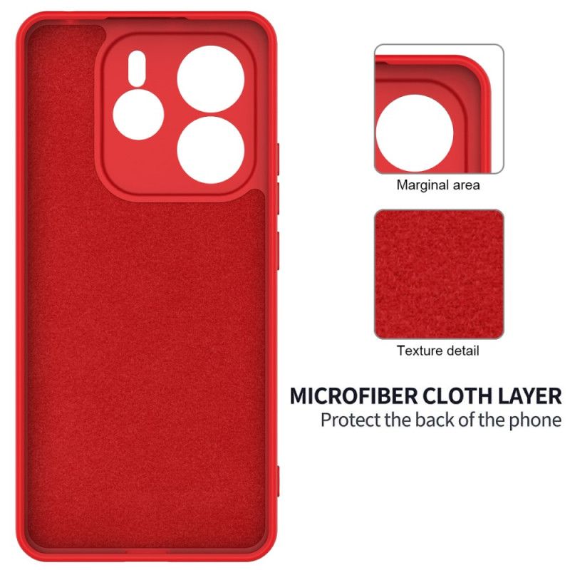 Deksel Til Xiaomi Redmi Note 14 5g Flytende Silikon Med Snor