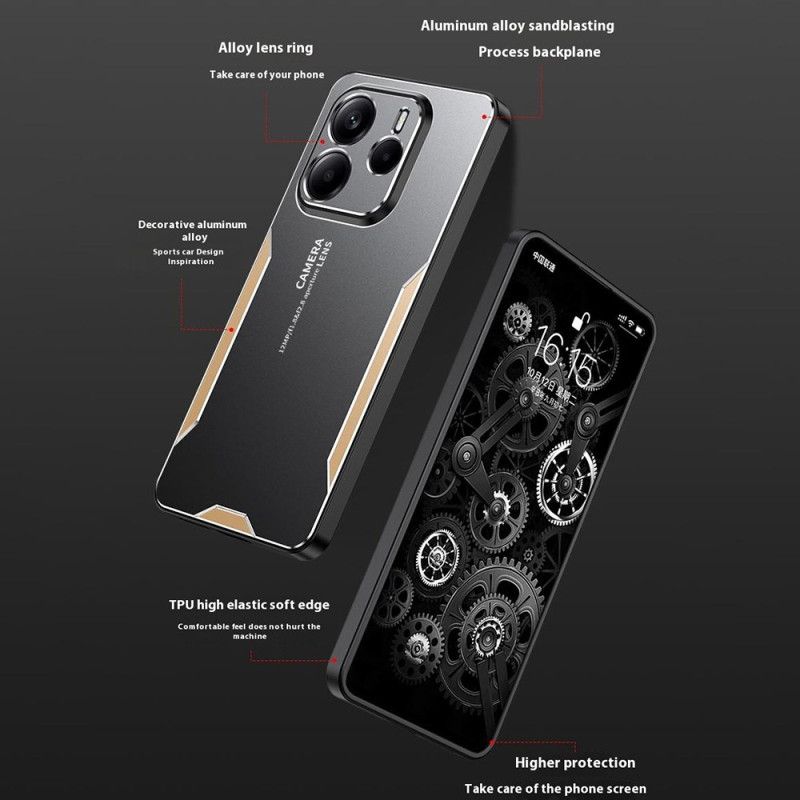 Deksel Til Xiaomi Redmi Note 14 5g Metallisk Effekt