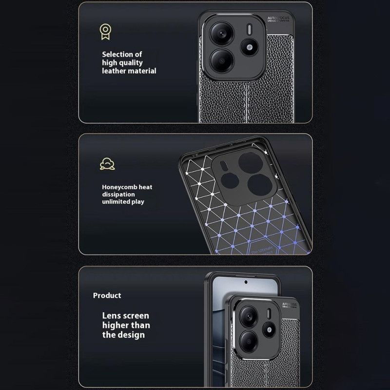 Deksel Xiaomi Redmi Note 14 5g Litchi-tekstur