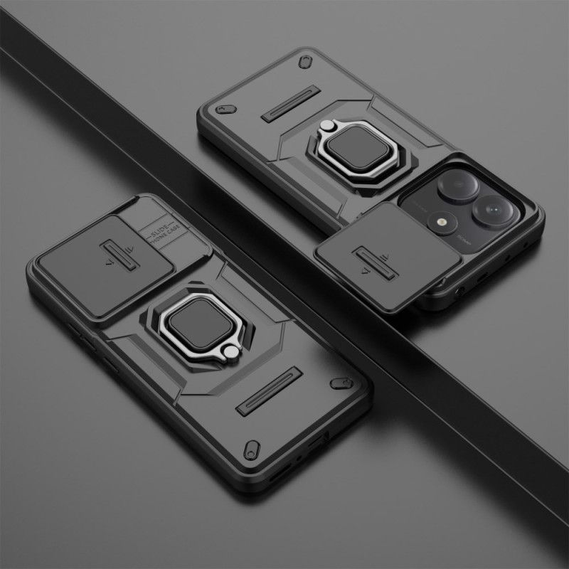 Deksel Xiaomi Redmi Note 14 5g Multifunksjonell Med Holder Og Linsebeskytter