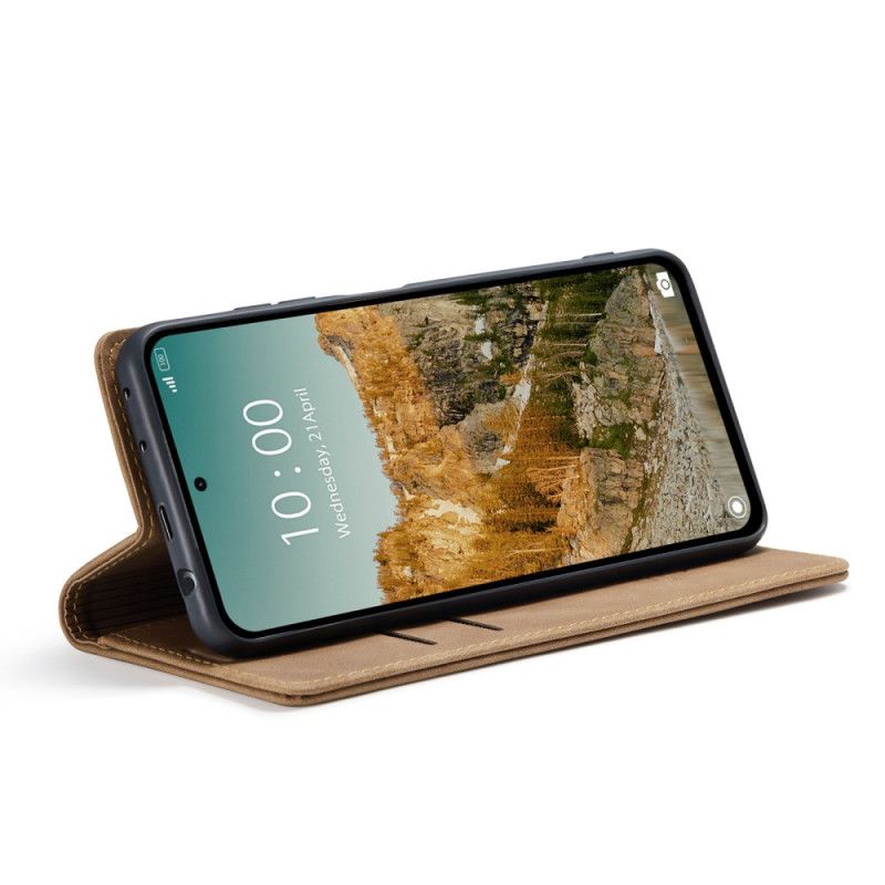 Folio Deksel Til Xiaomi Redmi Note 14 5g Caseme-skinn Effekt