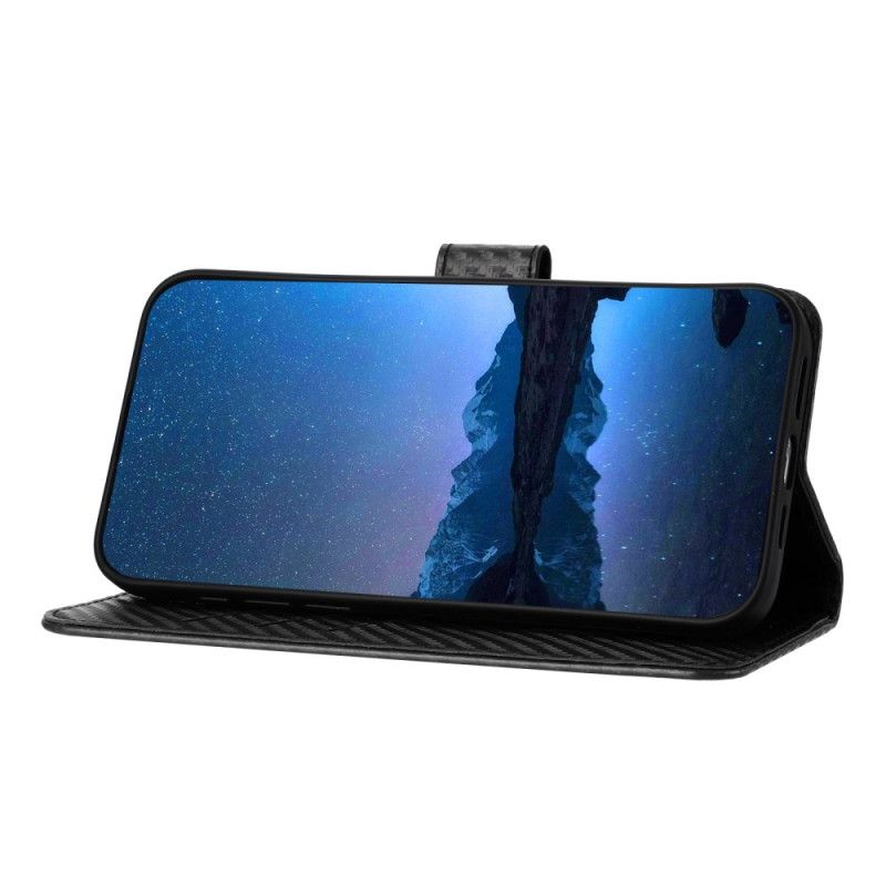 Folio Deksel Til Xiaomi Redmi Note 14 5g Karbonfiber