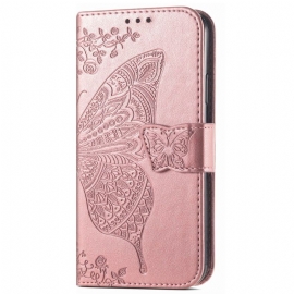 Folio Deksel Xiaomi Redmi Note 14 5g Barokk Sommerfugl Beskyttelse Deksel