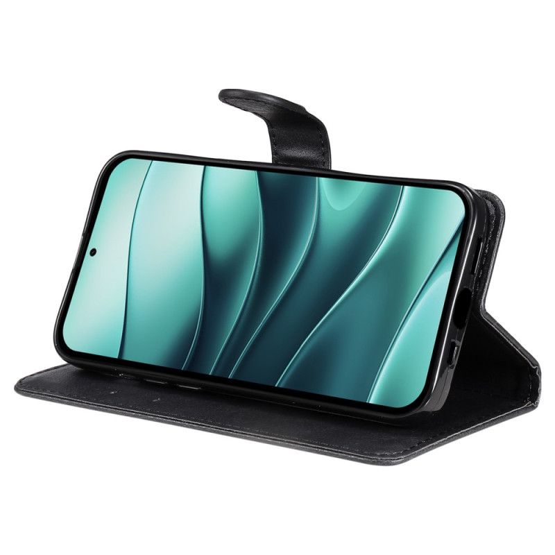 Folio Deksel Xiaomi Redmi Note 14 5g Fuskeskinn Med Stropp