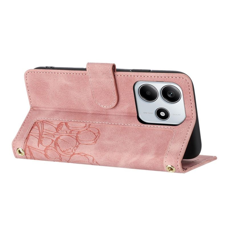 Folio Deksel Xiaomi Redmi Note 14 5g Lommebok Med 5 Kortspor Beskyttelse Deksel