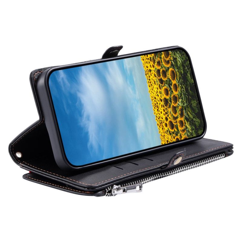 Folio Deksel Xiaomi Redmi Note 14 5g Lommebok Med Justerbar Stropp Beskyttelse Deksel