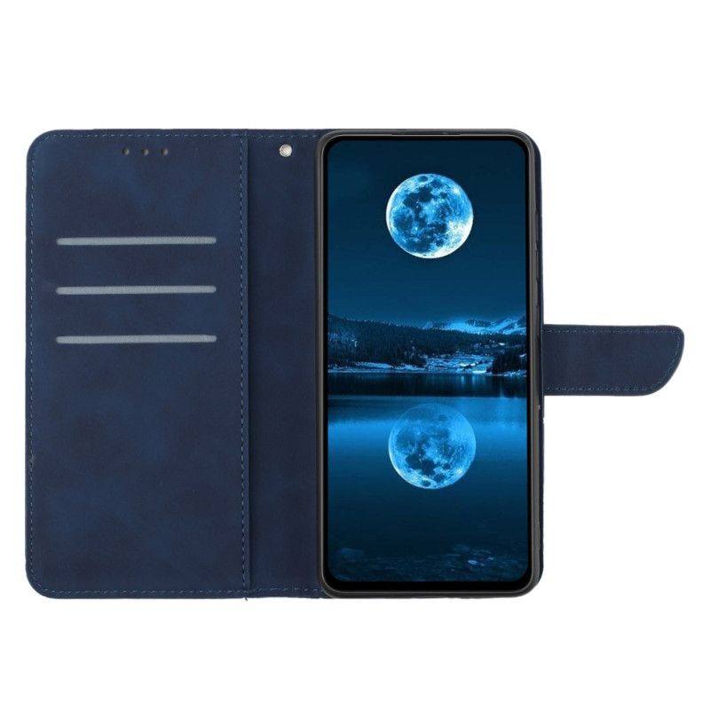 Folio Deksel Xiaomi Redmi Note 14 5g Stroppelinjer Og -trekk