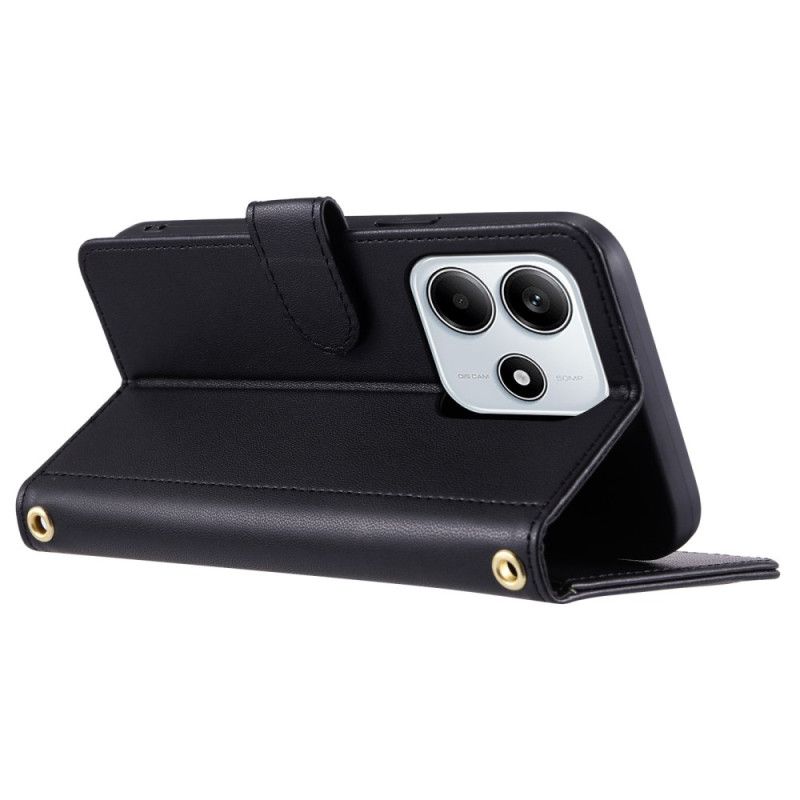 Folio Deksel Xiaomi Redmi Note 14 5g Vattert Med Skulderstropp Og Stropp