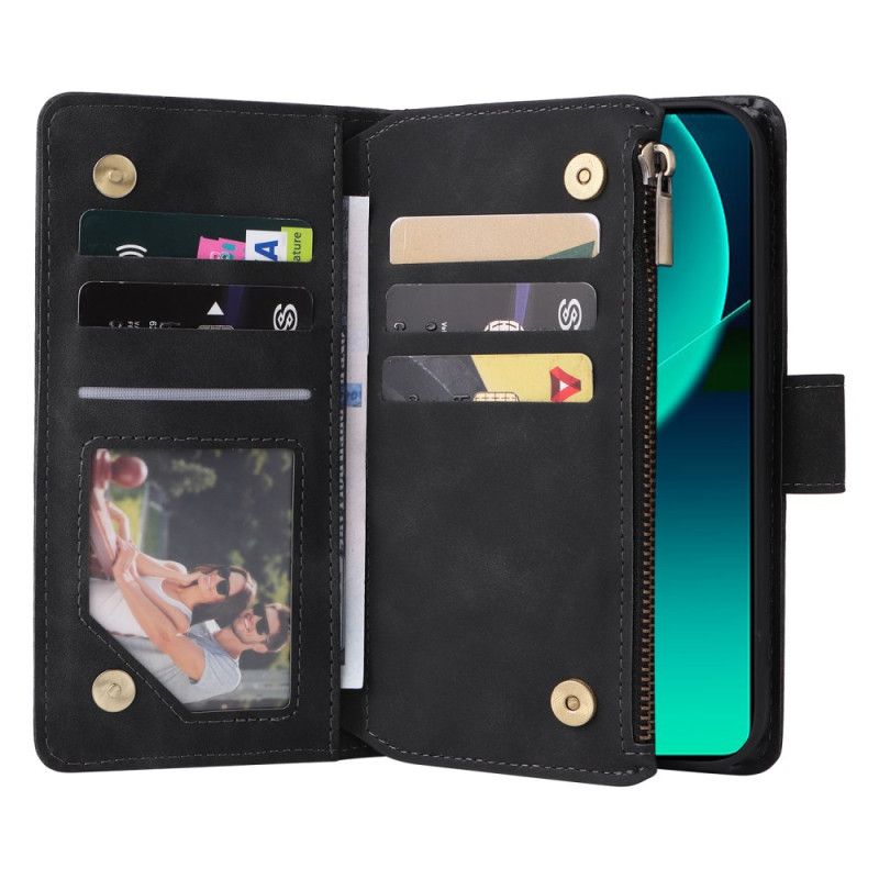 Lærdeksel Folio Deksel Xiaomi Redmi Note 14 5g Lommebok I Skinnimitasjon