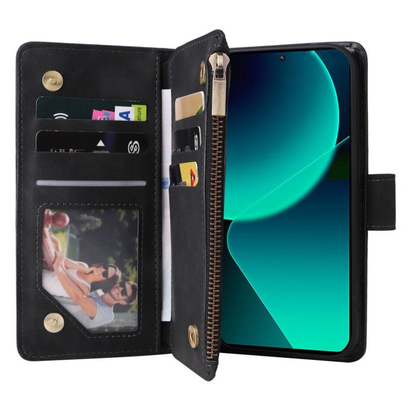 Lærdeksel Folio Deksel Xiaomi Redmi Note 14 5g Lommebok I Skinnimitasjon