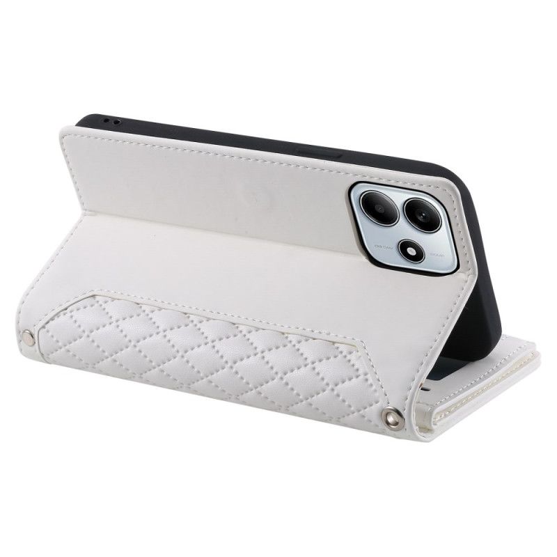 Lærdeksel Folio Deksel Xiaomi Redmi Note 14 5g Lommebok Vattert