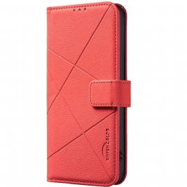 Lærdeksel Folio Deksel Xiaomi Redmi Note 14 5g Mobildeksel Binfen Color Linjer