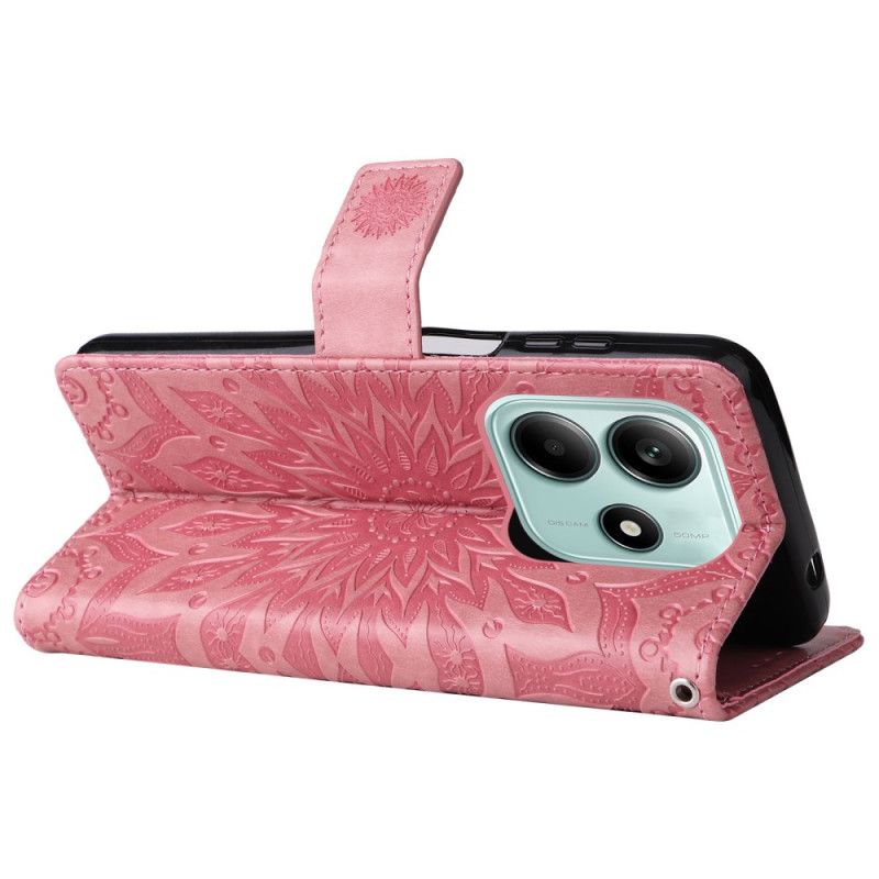 Lærdeksel Folio Deksel Xiaomi Redmi Note 14 5g Mobildeksel Mandala