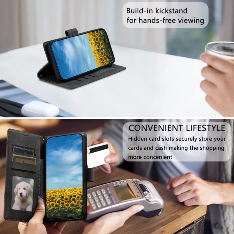 Lærdeksel Folio Deksel Xiaomi Redmi Note 14 5g Mobildeksel Mandala Semsket Skinn-effekt