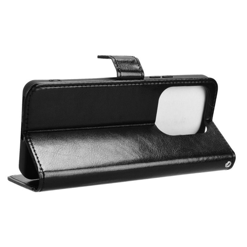 Lærdeksel Folio Deksel Xiaomi Redmi Note 14 5g Mobildeksel Prangende Kunstskinn