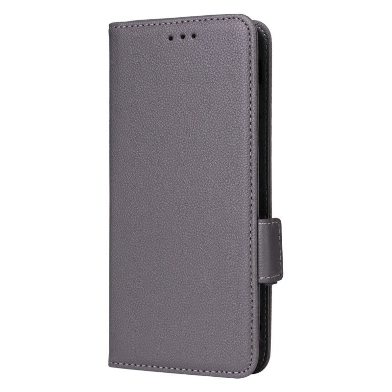 Folio Deksel Oppo Reno 13f 4g / 5g / 13 Fs 5g Snor I Litchi-kunstskinn