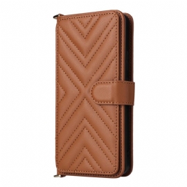 Lærdeksel Folio Deksel Oppo Reno 13f 4g / 5g / 13 Fs 5g Mobildeksel Premium Retro Skulderveske Og Snor