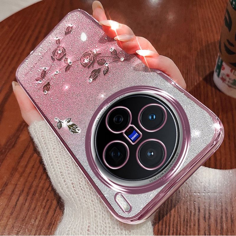 Deksel Vivo X200 Pro Blomster- Og Strass Kadem