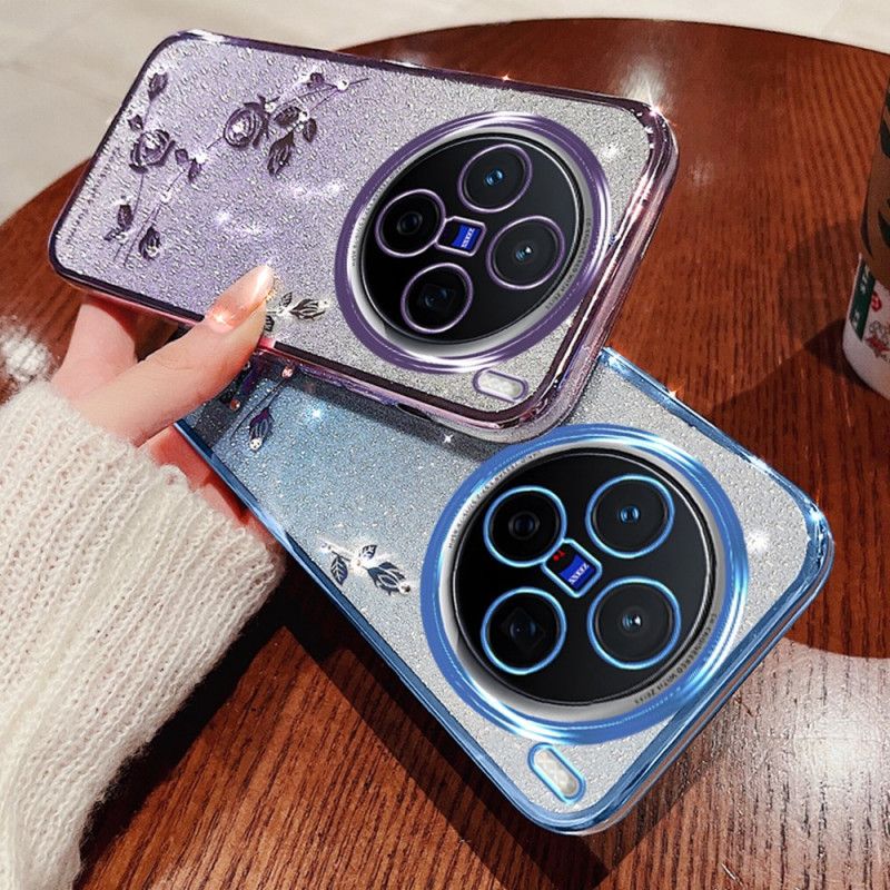 Deksel Vivo X200 Pro Blomster- Og Strass Kadem