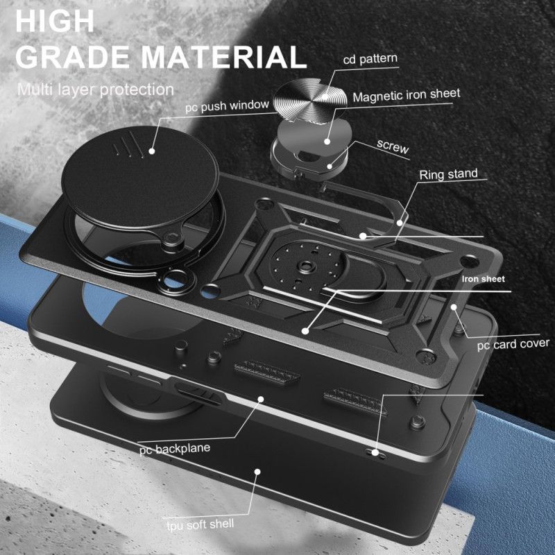 Deksel Vivo X200 Pro Skyvedeksel Til Kamera Og Integrert Stativ Beskyttelse Deksel