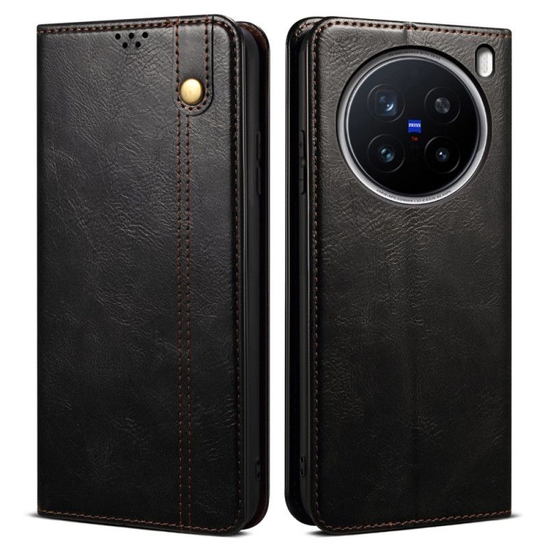 Folio Deksel Lær Vivo X200 Pro Vokset Kunstskinn