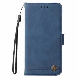 Folio Deksel Til Vivo X200 Pro Dekorativt Semsket Skinn Med Nagler