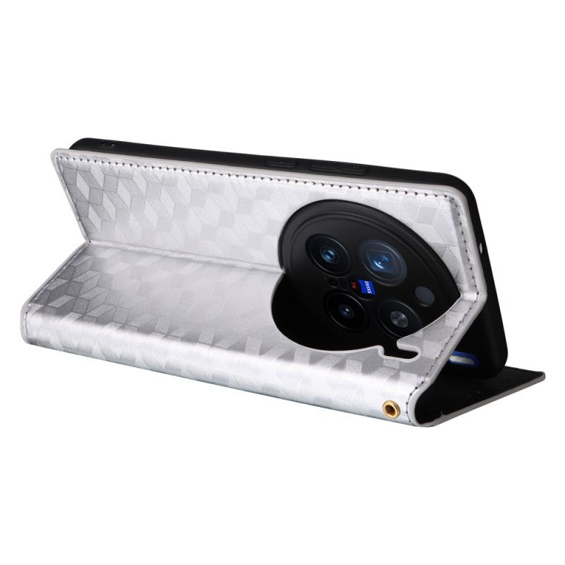 Folio Deksel Til Vivo X200 Pro Diamantmønster