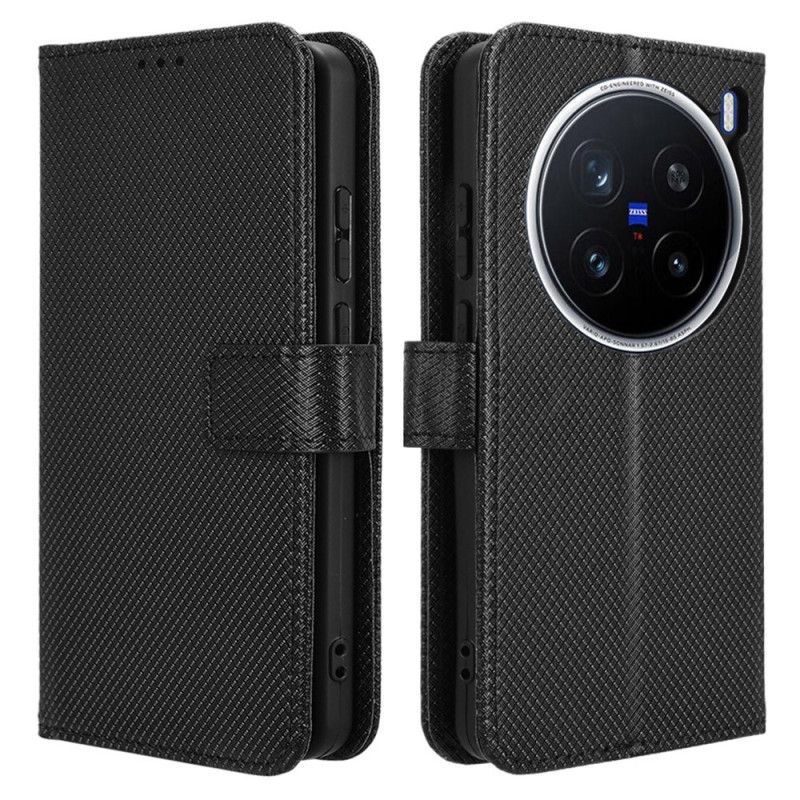 Folio Deksel Til Vivo X200 Pro Diamanttekstur