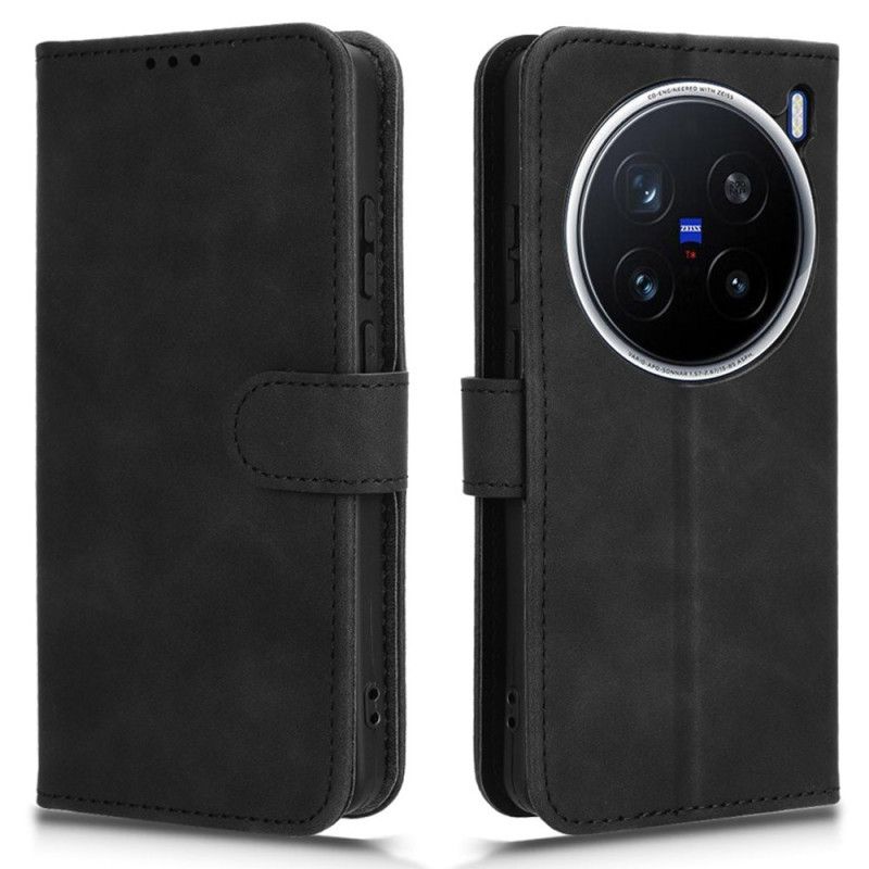 Folio Deksel Vivo X200 Pro Semsket Skinneffekt Beskyttelse Deksel