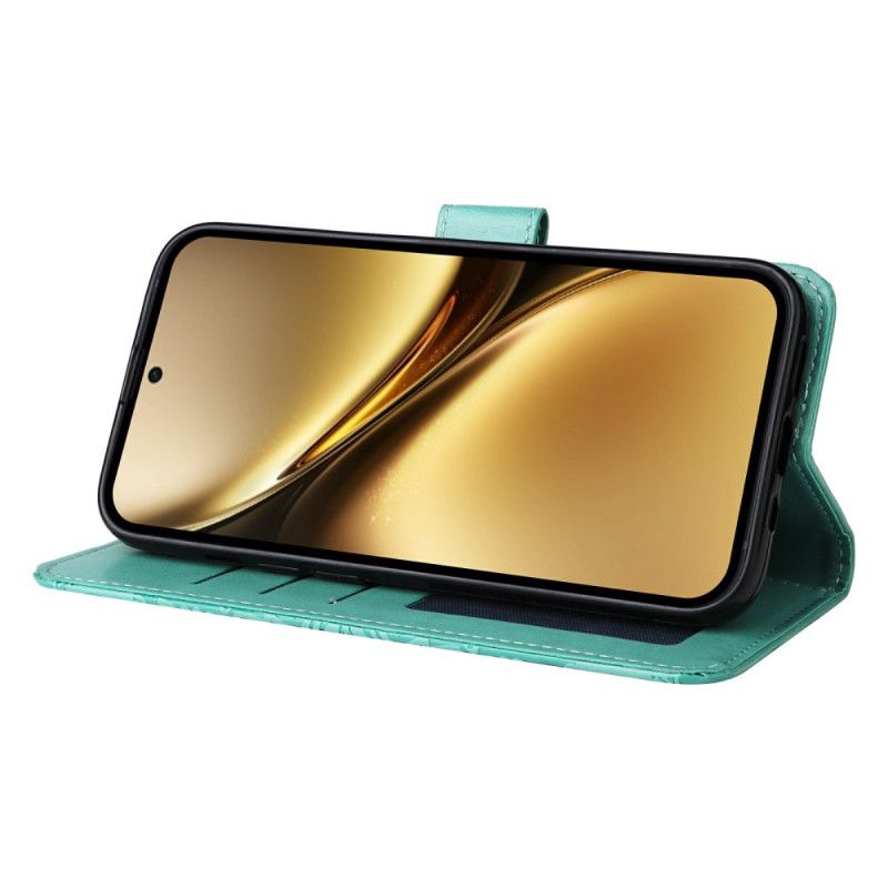 Lærdeksel Folio Deksel Vivo X200 Pro Mobildeksel Solsikkemønster