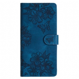 Folio Deksel Poco C85 Blomstermønster