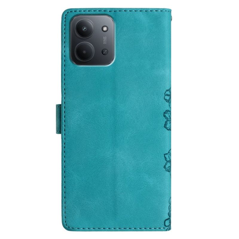 Folio Deksel Poco C85 Blomstermønster