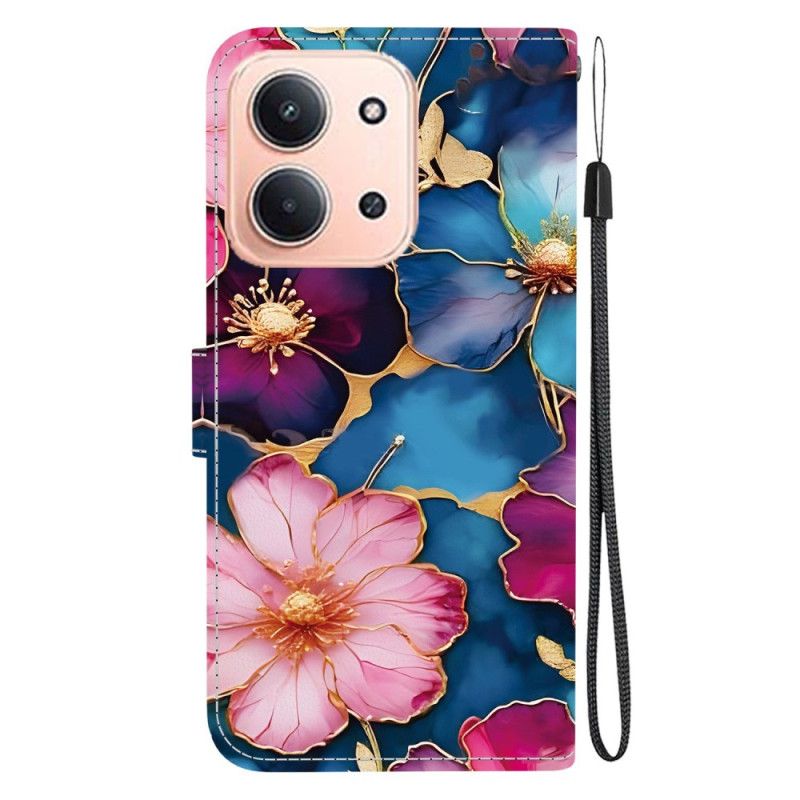 Folio Deksel Poco C85 Fargerike Blomster