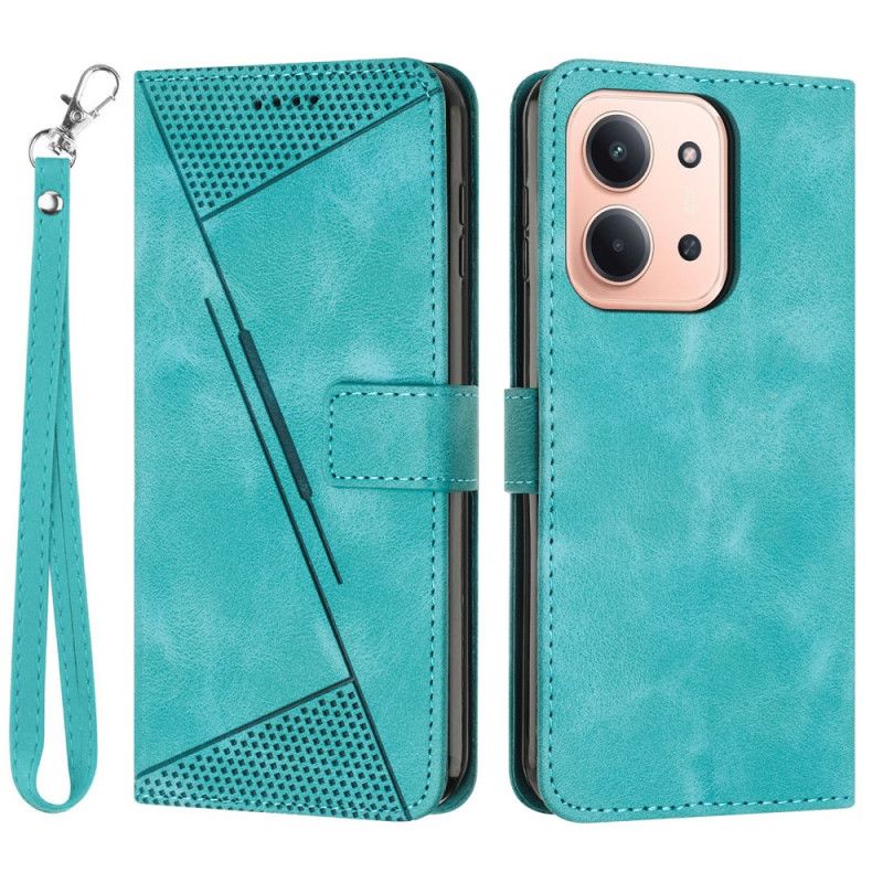 Folio Deksel Poco C85 Retro Designlinjer