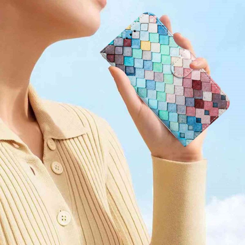 Folio Deksel Poco C85 Rutenett