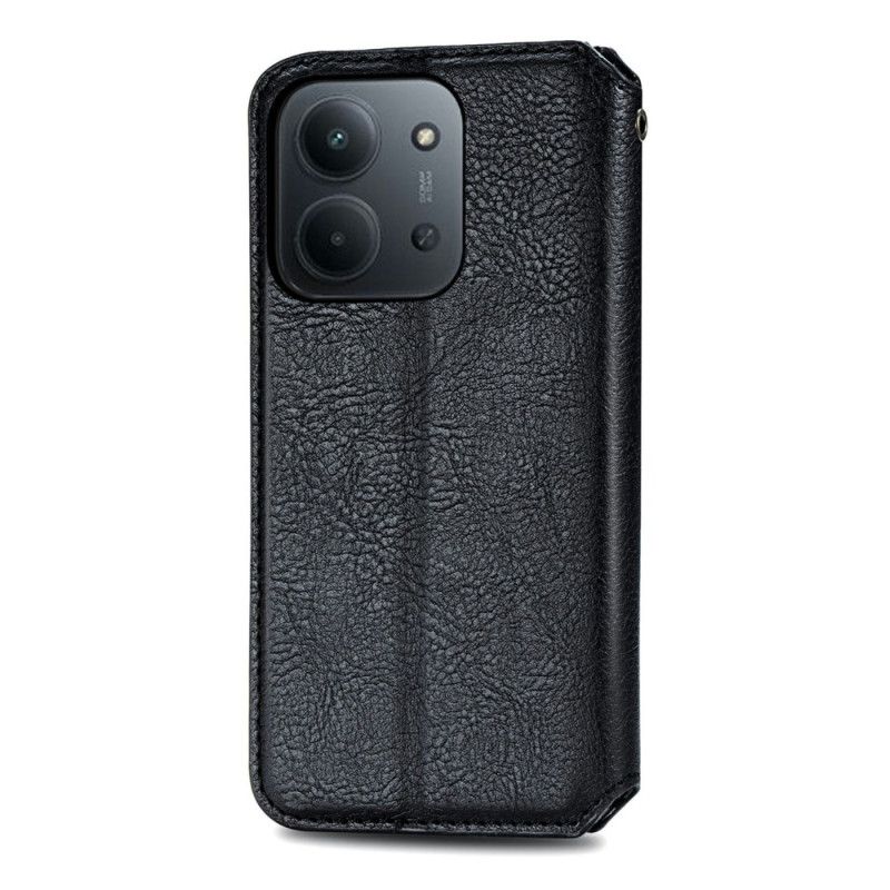 Folio Deksel Poco C85 Semsket Skinneffekt