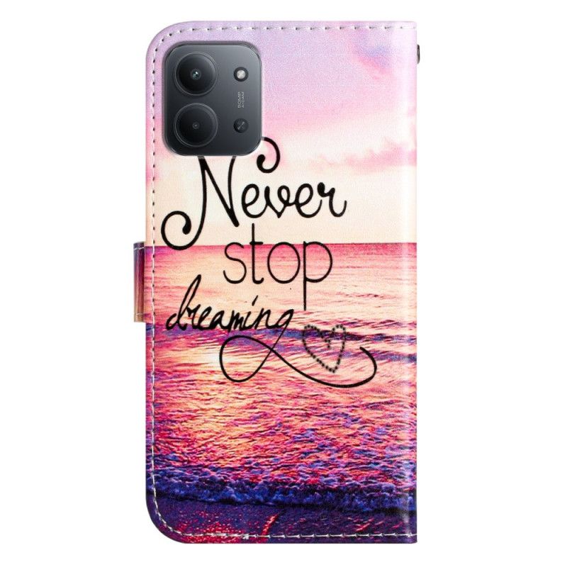 Folio Deksel Poco C85 Slutt Aldri Å Drømme