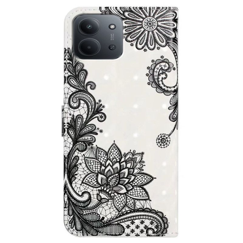 Lærdeksel Folio Deksel Poco C85 Blonder