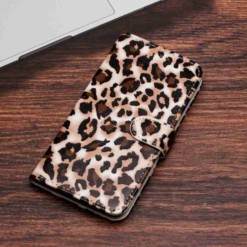 Lærdeksel Folio Deksel Poco C85 Leopard