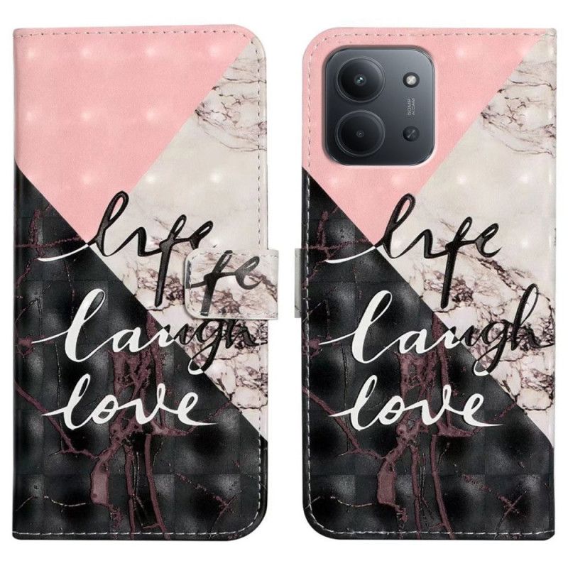 Lærdeksel Folio Deksel Poco C85 Liv Le Kjærlighet