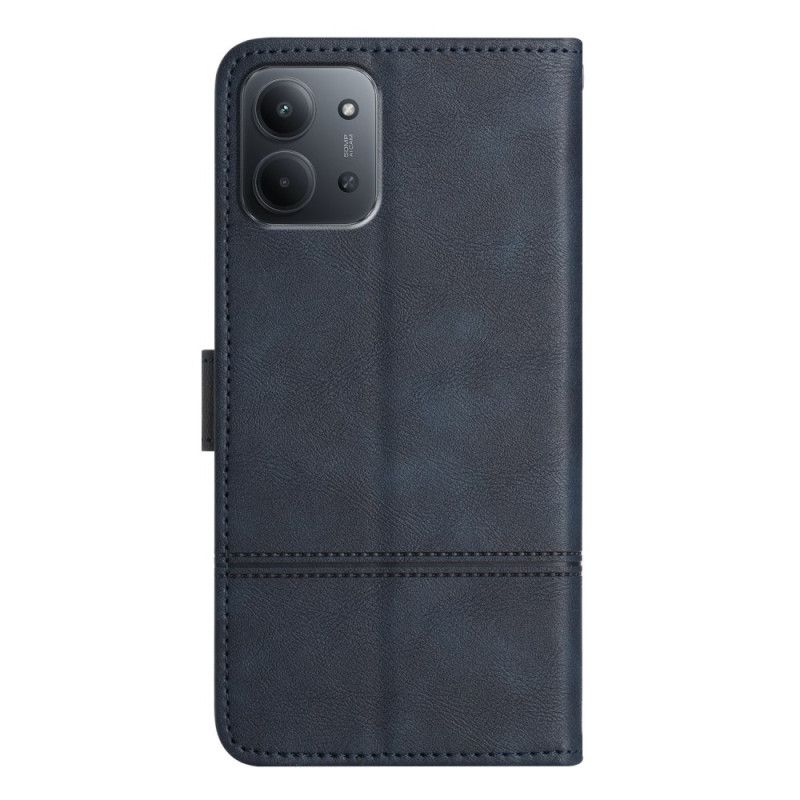 Lærdeksel Folio Deksel Poco C85 Mobildeksel Forretningsstil