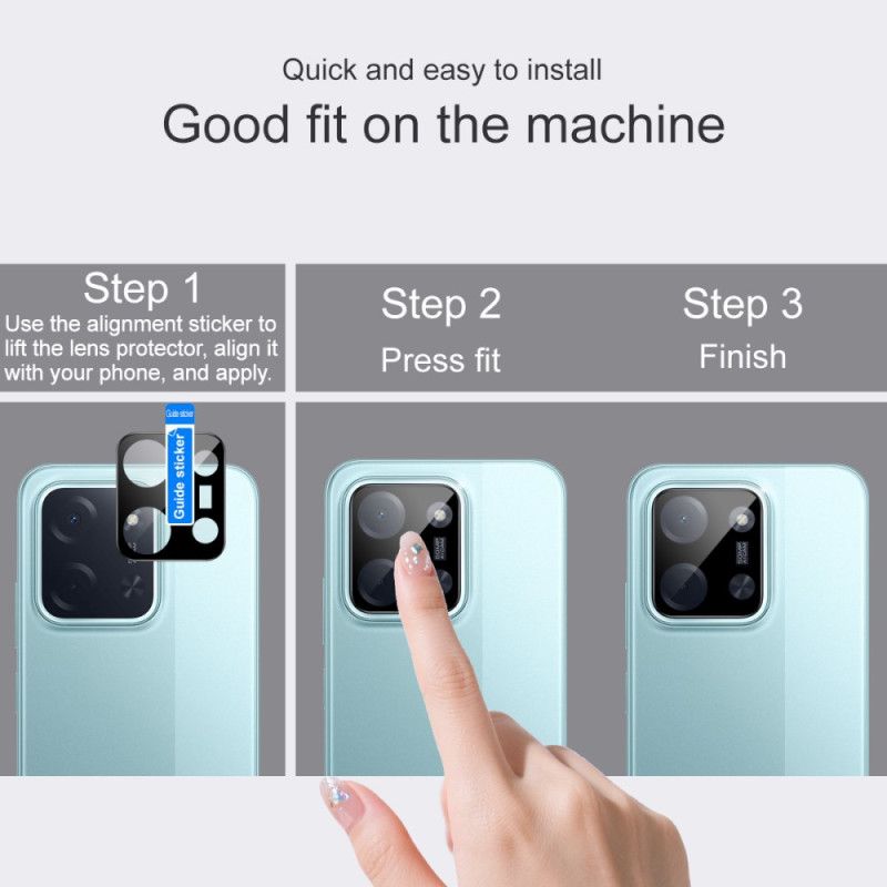 Linsebeskytter I Herdet Glass For Xiaomi Poco C85 (svart Versjon)