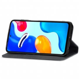 Folio Deksel Til Xiaomi Redmi Note 11 / Note 11S Anti-fall Business Retro