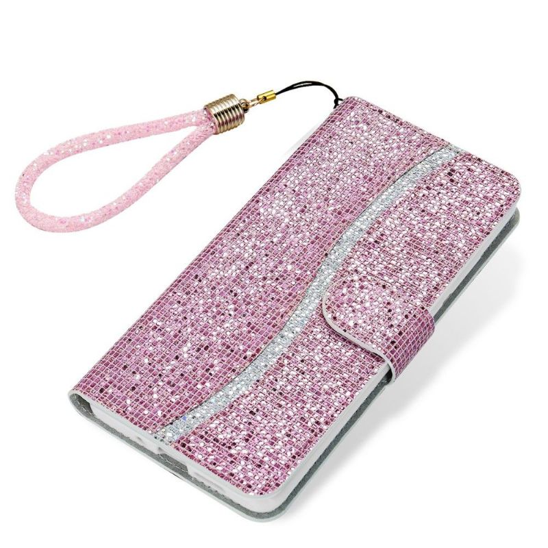 Folio Deksel Til Xiaomi Redmi Note 11 / Note 11S Glitterkortholder