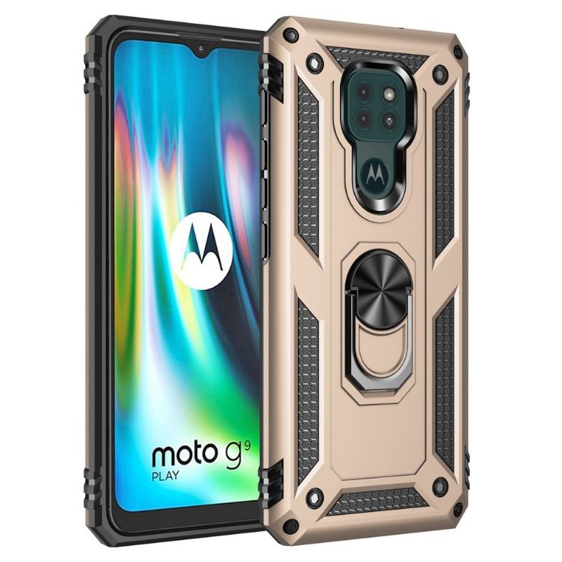 Deksel Til Motorola Moto G9 Play Hybridstøttefunksjon