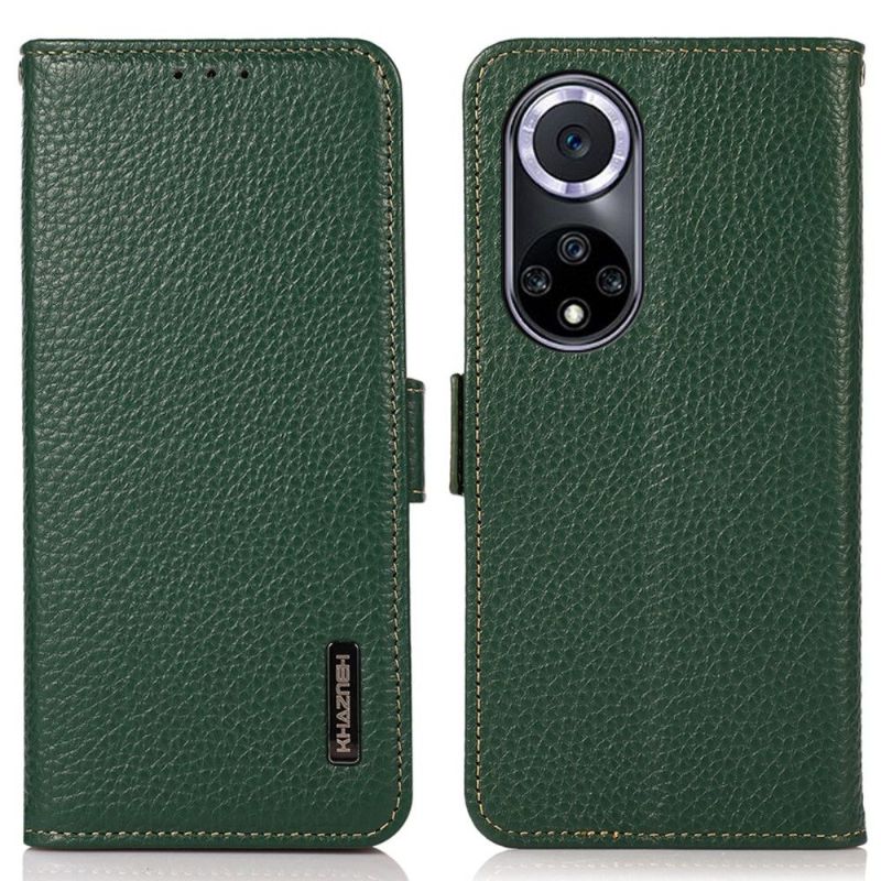 Folio Deksel Til Huawei Nova 9 / Honor 50 Khazneh-kornet Skinnende Skinn
