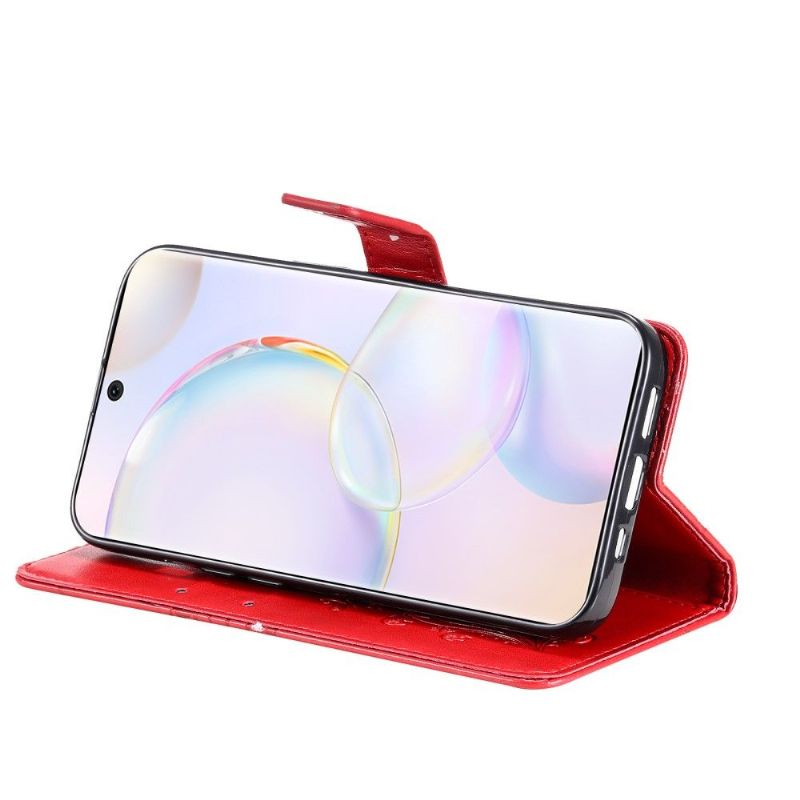Folio Deksel Til Huawei Nova 9 / Honor 50 Støttefunksjon Sommerfugler